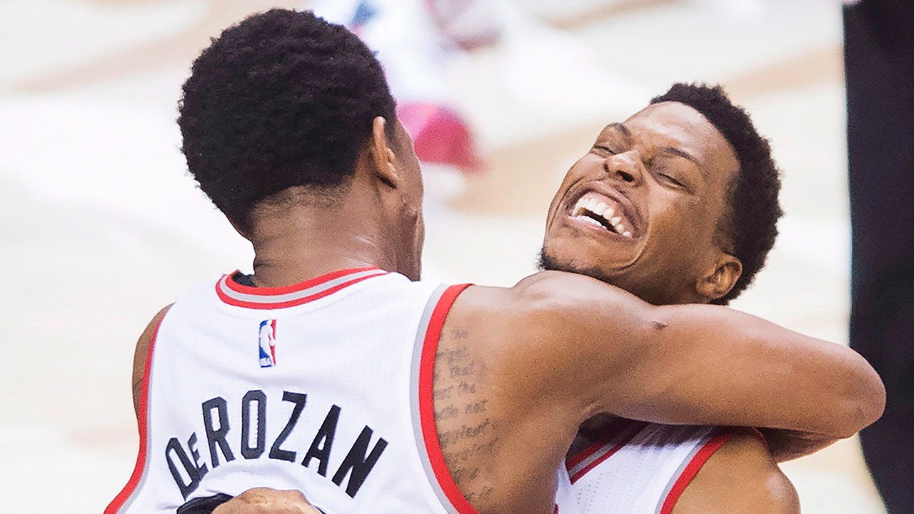Toronto-Raptors;-Kyle-Lowry;-DeMar-DeRozan