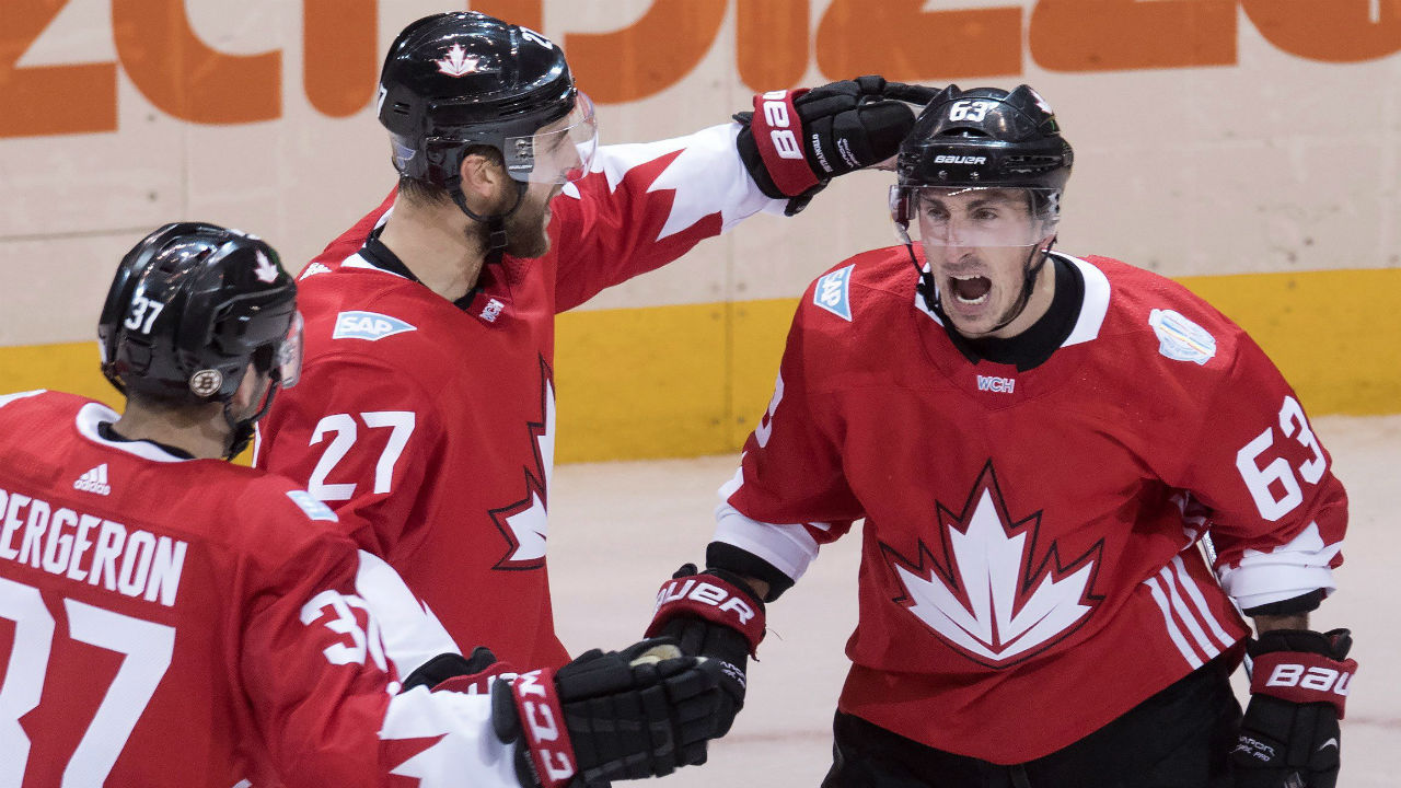 Brad Marchand scores pair as Canada advances to World Cup final