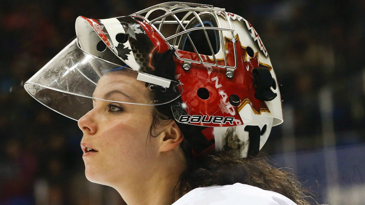 In-this-Feb.-17,-2014-file-photo,-goalkeeper-Shannon-Szabados-of-Canada-skates-off-the-ice-after-the-second-period-of-the-2014-Winter-Olympics-women's-semifinal-ice-hockey-game-against-Switzerland-at-Shayba-Arena-in-Sochi,-Russia.