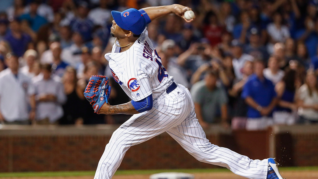 Cubs reliever Pedro Strop. (Kamil Krzaczynski/AP)
