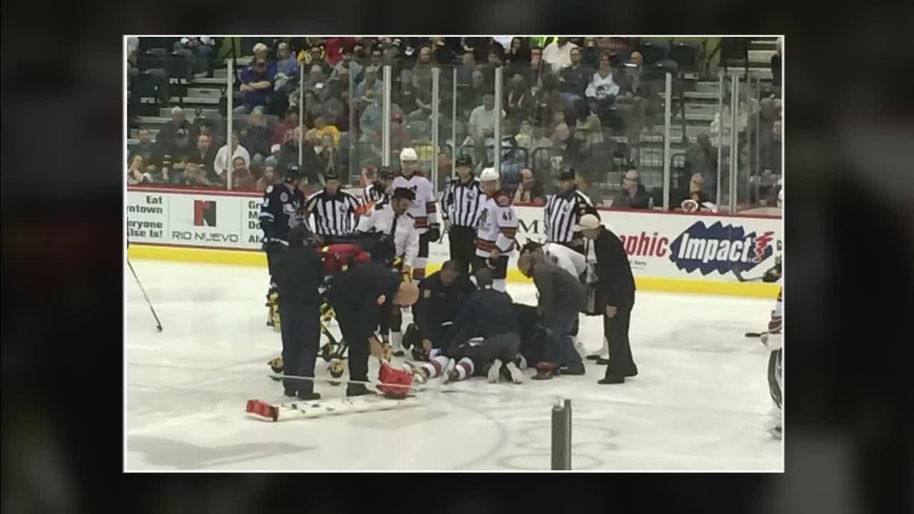 Player collapse has hockey world sending thoughts and prayers