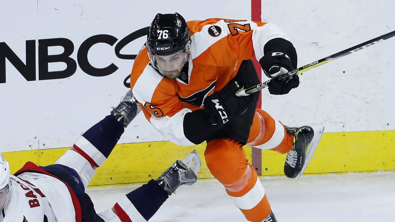 Philadelphia-Flyers'-Chris-VandeVelde,-right,-checks-Washington-Capitals'-Nicklas-Backstrom-during-the-third-period-of-Game-4-in-the-first-round-of-the-NHL-Stanley-Cup-hockey-playoffs,-Wednesday,-April-20,-2016,-in-Philadelphia.-Philadelphia-won-2-1.-(Matt-Slocum/AP)