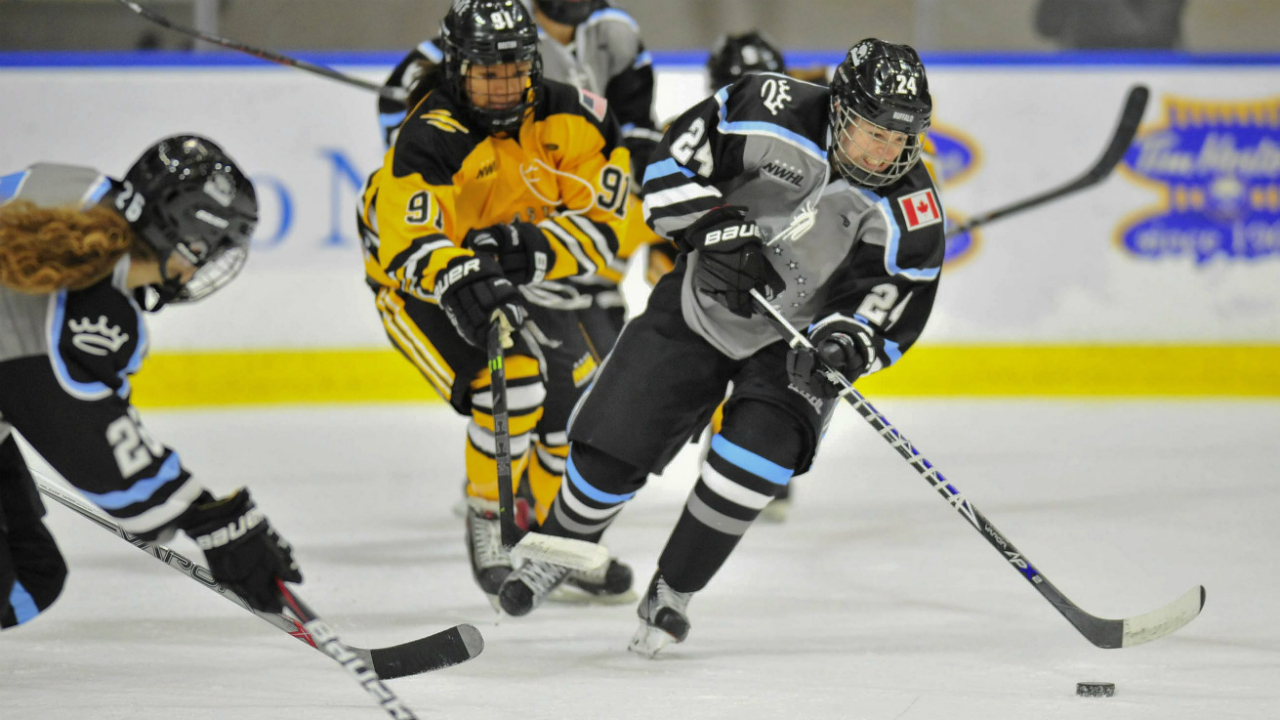Players-in-the-National-Women's-Hockey-League-say-they-want-more-information-before-agreeing-to-a-50-per-cent-salary-cut.-(Michael-P.-Majewski/NWHL-via-AP)