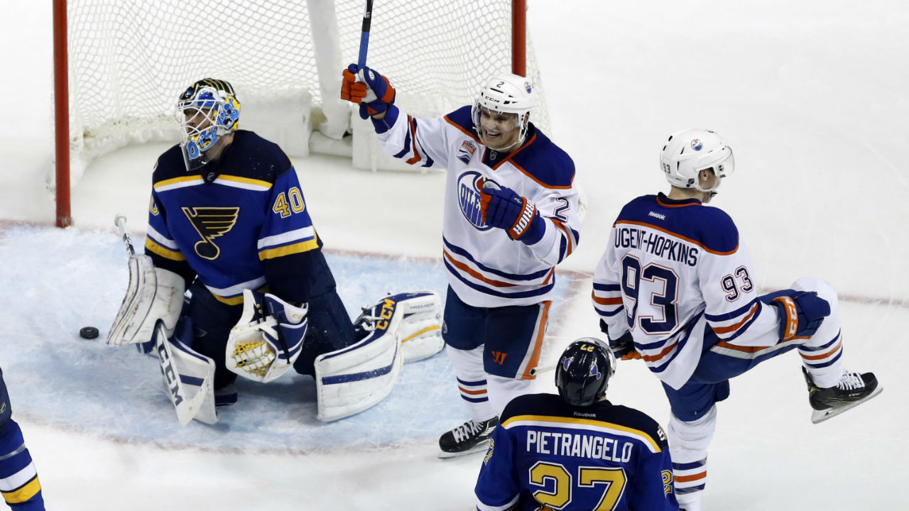 Nugent-Hopkins scores OT winner to propel Oilers past Blues