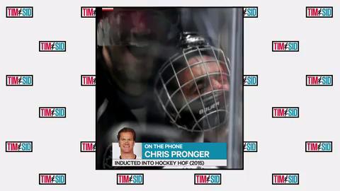 Chris Pronger takes out Justin Bieber in All-Star celebrity game