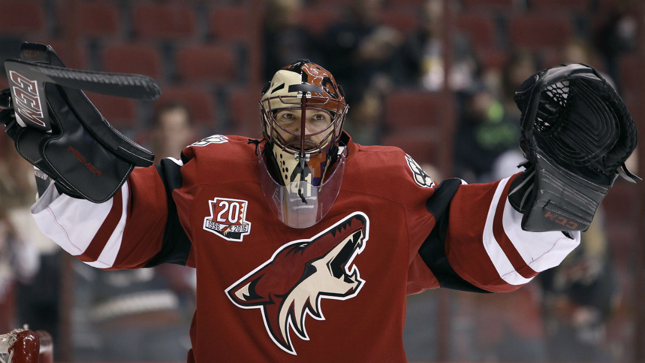 Mike Smith Coyotes — Game Worn Goalie Jerseys