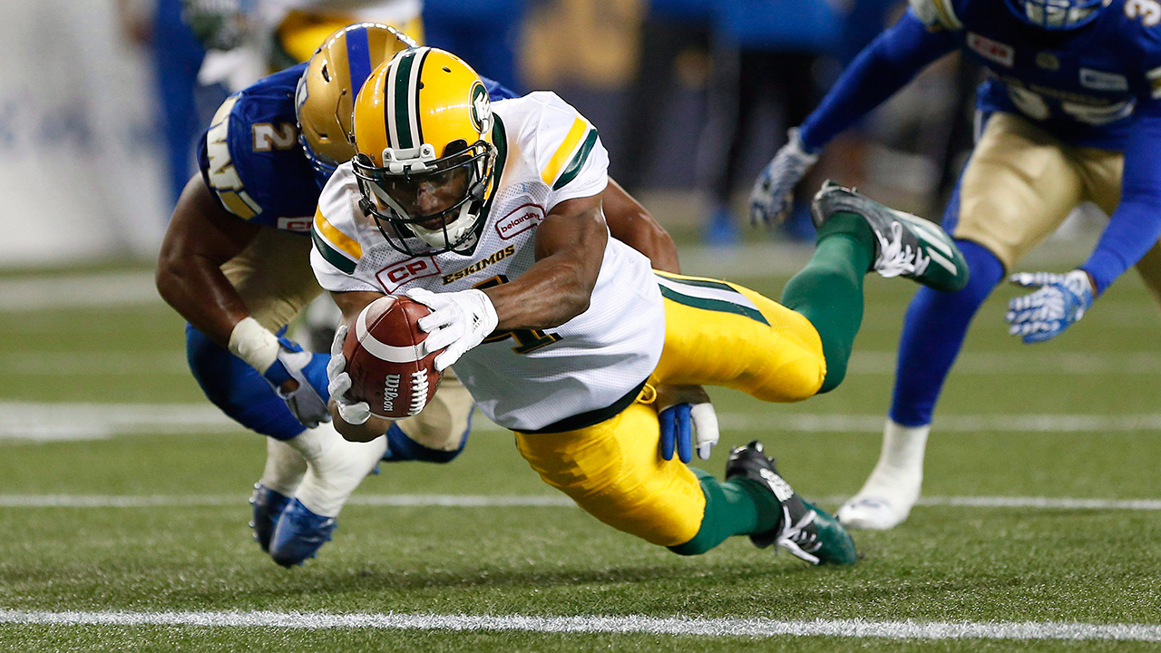 Edmonton Eskimos slotback Adarius Bowman (John Woods/CP)