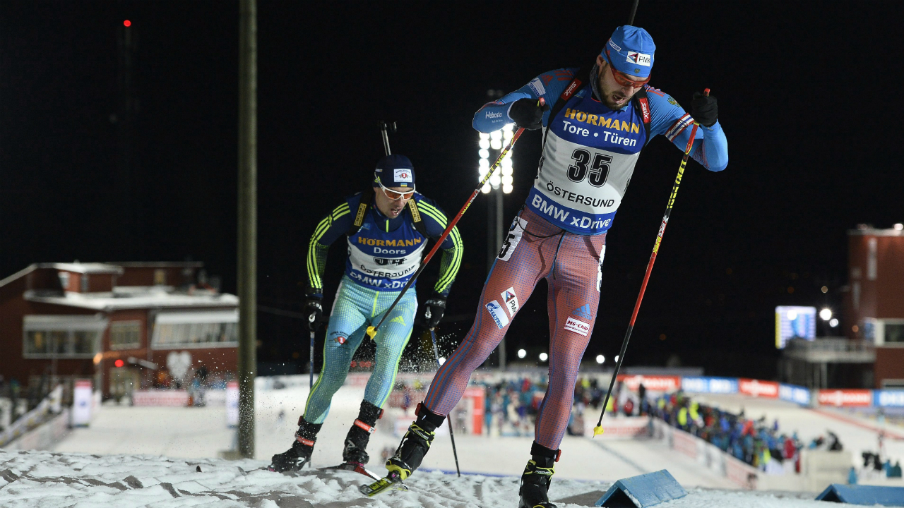 Anton-Shipulin-of-Russia-in-action-during-the-men's-20km-individual-competition-at-the-IBU-Biathlon-World-Cup-in-Ostersund,-northern-Sweden,-on-Thursday-Dec.-1,-2016.-(Anders-WIklund-/-TT-via-AP)