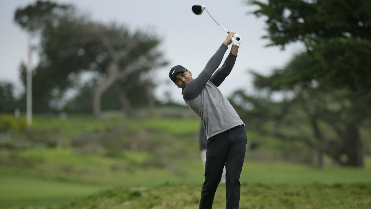 Jason-Day,-of-Australia,-hits-from-the-17th-tee-of-the-Monterey-Peninsula-Country-Club-Shore-Course-during-the-first-round-of-the-AT&T-Pebble-Beach-National-Pro-Am-golf-tournament-Thursday,-Feb.-9,-2017,-in-Pebble-Beach,-Calif.-(Eric-Risberg/AP)
