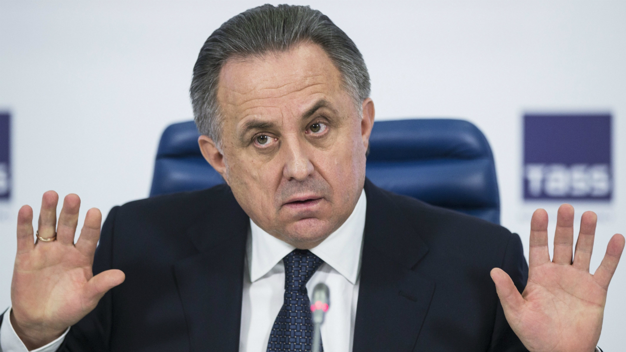 In-this-Friday,-Dec.-25,-2015-file-photo,-Russian-Sports-Minister-Vitaly-Mutko-gestures-during-a-news-conference-in-Moscow,-Russia.-Russian-Deputy-Prime-Minister-Vitaly-Mutko-says-the-country's-ban-from-international-athletics-is-ongoing-because-many-coaches-have-specialized-in-doping-their-athletes.-The-IAAF-banned-Russia-in-November-2015-for-widespread-drug-use,-and-said-on-Monday,-Feb.-6,-2017-it's-unlikely-to-reinstate-the-Russia-team-until-November.-(Pavel-Golovkin,-File/AP)