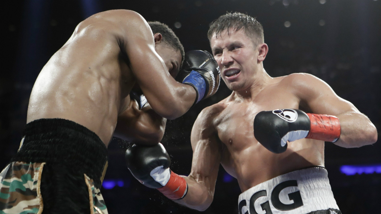 Gennady-Golovkin,-of-Kazakhstan,-right,-punches-Daniel-Jacobs-during-the-11th-round-of-a-middleweight-boxing-match-early-Sunday,-March-19,-2017,-in-New-York.-Golovkin-won-the-fight.-(Frank-Franklin-II/AP)