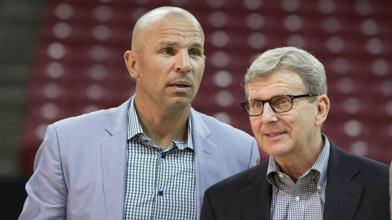 Milwaukee-Bucks-Coach-Jason-Kidd,-left,-and-General-Manager-John-Hammond-are-seen-after-a-press-conference-Monday,-July-6,-2015,-at-the-University-of-Wisconsin's-Kohl-Center-in-Madison,-Wis.-They-announced-the-Bucks-will-play-a-preseason-game-at-the-UW-Madison's-Kohl-Center,-and-hold-part-of-their-training-camp-in-Madison.-(Steve-Apps/Wisconsin-State-Journal-via-AP)