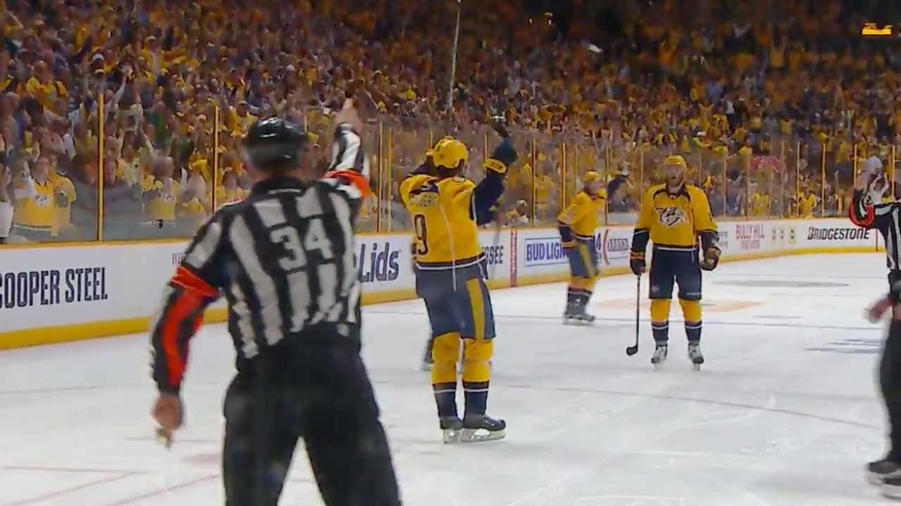 Predators fans not pleased after two disallowed goals