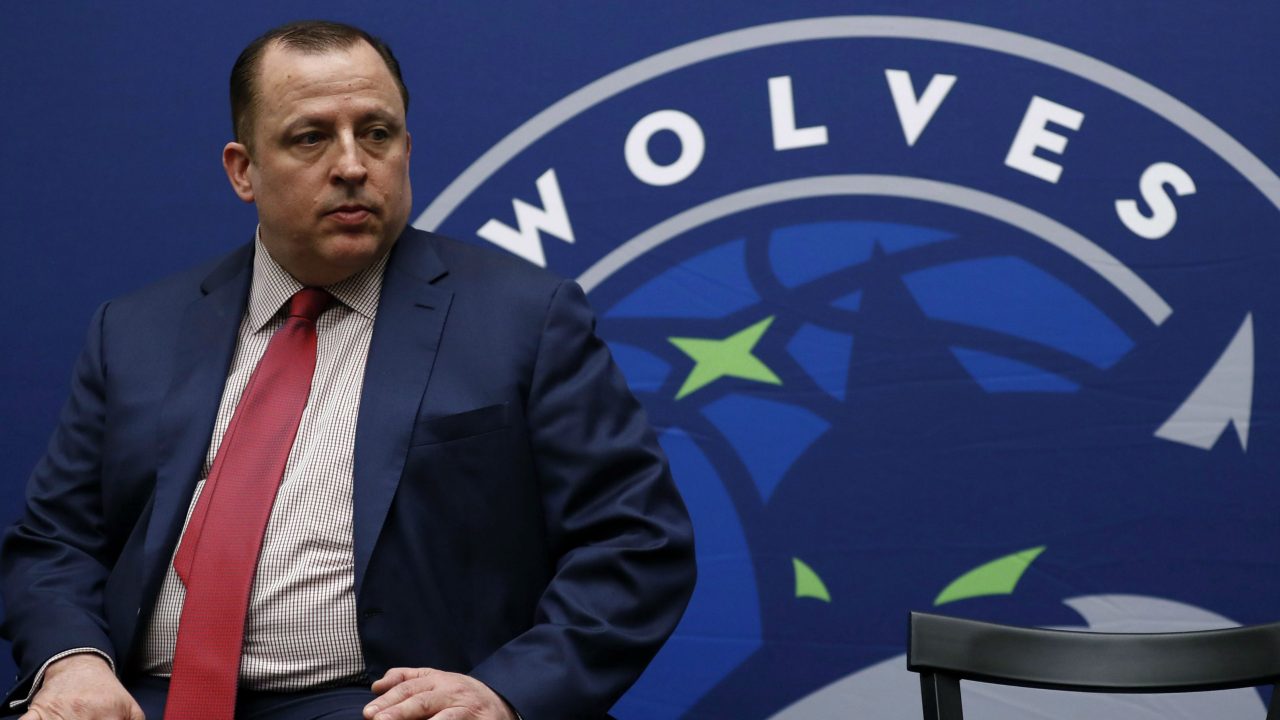 Tom Thibodeau entrenador de Minnesota Timberwolves 