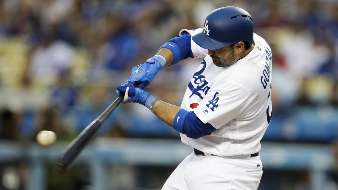Los-Angeles-Dodgers'-Adrian-Gonzalez-hits-a-RBI-single-during-the-first-inning-of-a-baseball-game-against-the-Washington-Nationals,-Tuesday,-June-6,-2017,-in-Los-Angeles.-(Jae-C.-Hong/AP)