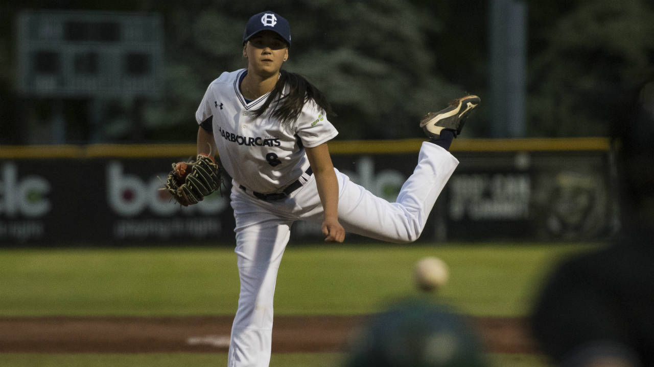 Claire-Eccles-pitches-for-the-Victoria-Harbourcats-of-the-West-Coast-League.-(Courtesy-UBC-Athletics-and-Recreation)