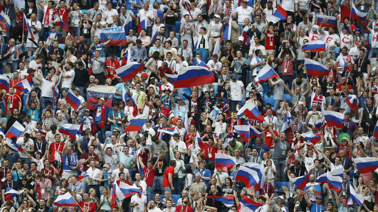 Russian-fans-cheer-during-the-Confederations-Cup,-Group-A-soccer-match-between-Russia-and-New-Zealand,-at-the-St.-Petersburg-Stadium,-Russia,-Saturday,-June-17,-2017.-(Pavel-Golovkin/AP)