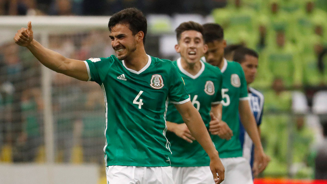 Mexico's-Oswaldo-Alanis,-left,-celebrates-scoring-against-Honduras-during-a-2018-Russia-World-Cup-qualifying-soccer-match-at-Azteca-Stadium-in-Mexico-City,-Thursday,-June-8,-2017.-(Eduardo-Verdugo/AP)