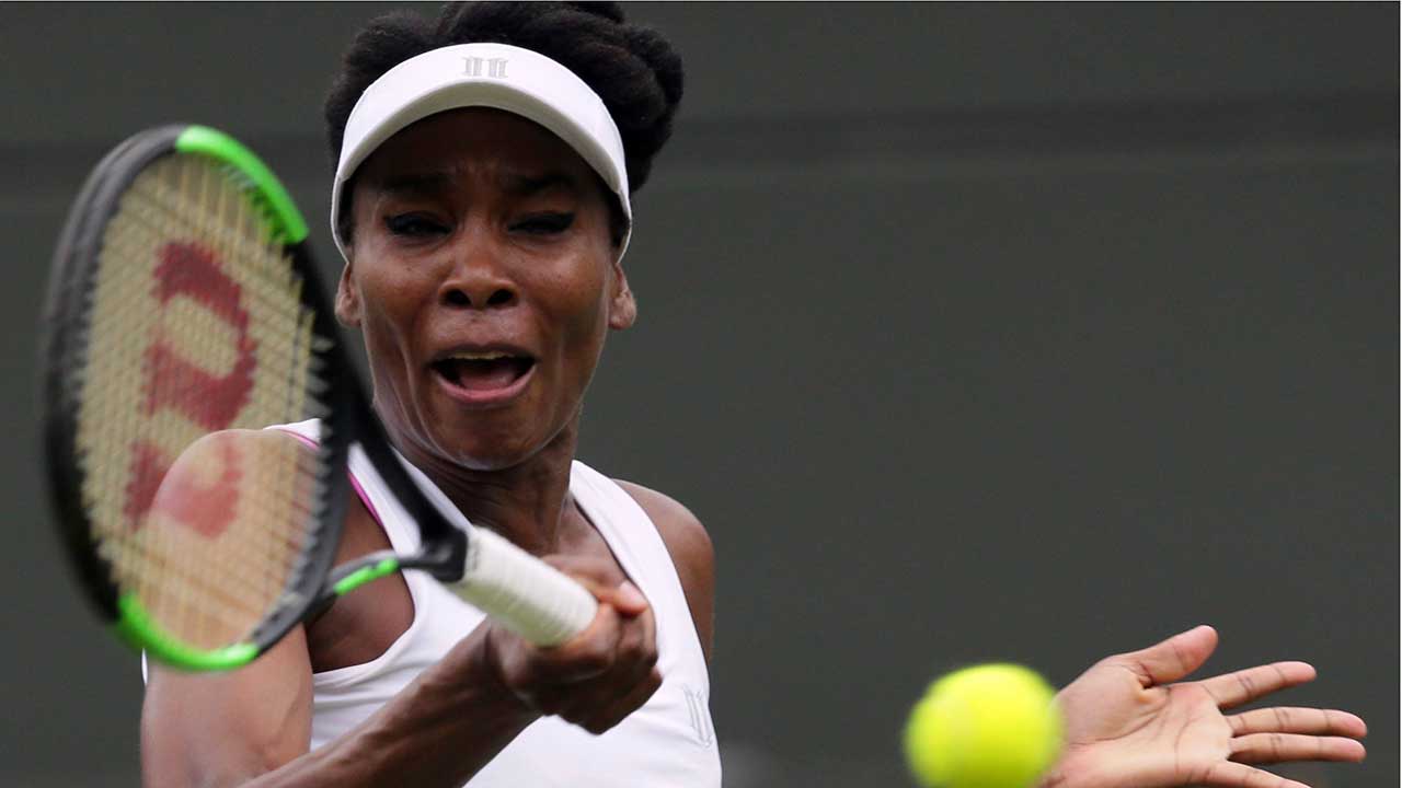 Venus Williams wins opening match at Wimbledon