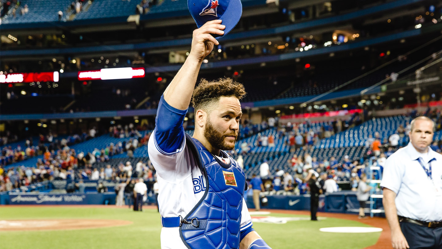 Toronto Blue Jays on X: It's #PlayBallWeekend! We celebrated in Québec  with a special guest: Russell Martin 💪  / X