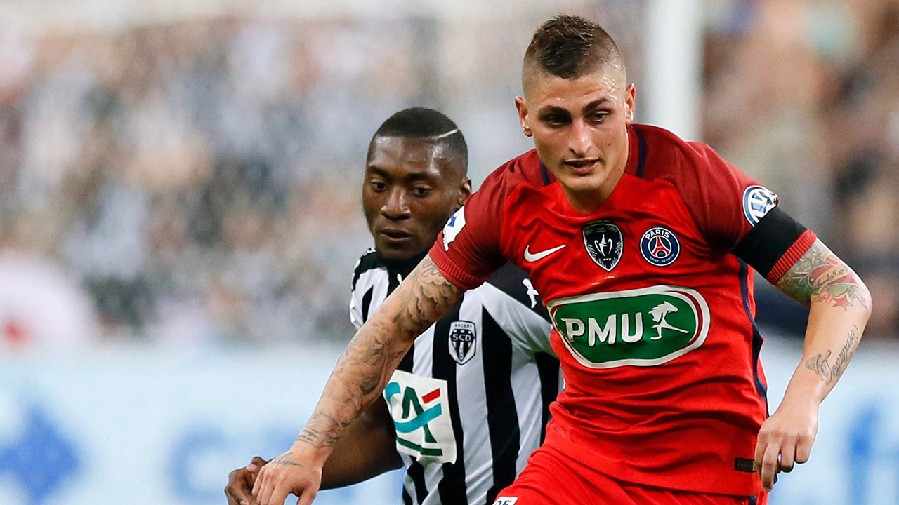 Paris-Saint-Germain's-Marco-verratti-runs-with-the-ball-during-the-French-Cup-2017-Final-soccer-match,-between-Paris-Saint-Germain-(PSG)-and-Angers-at-Stade-de-France-in-Saint-Denis,-north-of-Paris,-France,-Saturday,-May-27,-2017.-(Francois-Mori/AP)