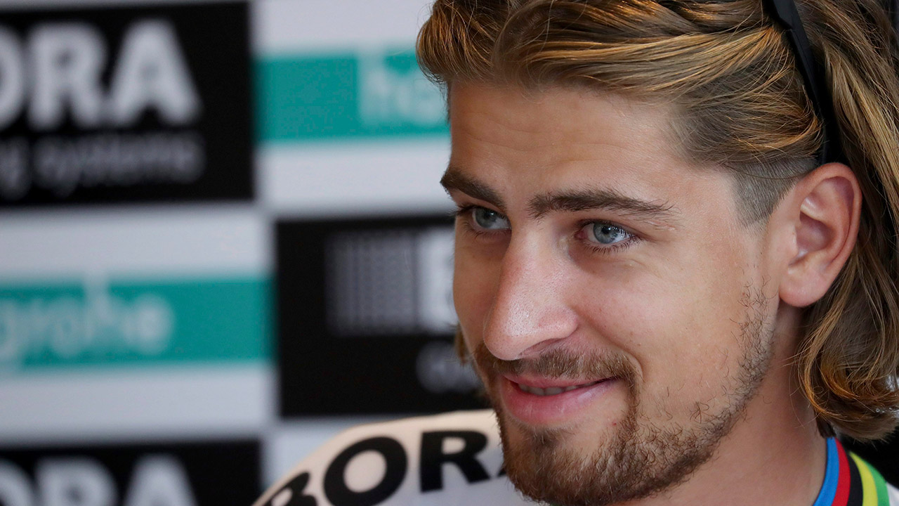 Slovakia's-Peter-Sagan-of-team-Bora---hansgrohe-attends-a-press-conference-in-Duesseldorf,-Thursday,-June-29,-2017.-The-Tour-de-France-cycling-race-starts-Saturday-in-Duesseldorf.-(Daniel-Karmann/AP)