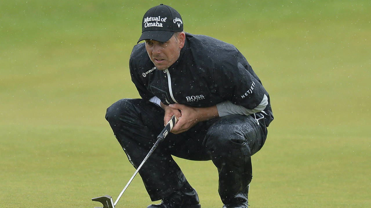 Sweden's-Henrik-Stenson-prepares-to-putt-on-the-5th-hole-on-day-three-of-the-Scottish-Open-at-Dundonald-Links,-Troon,-Scotland,-Saturday-July-15,-2017.-(Mark-Runnacles/PA-via-AP)