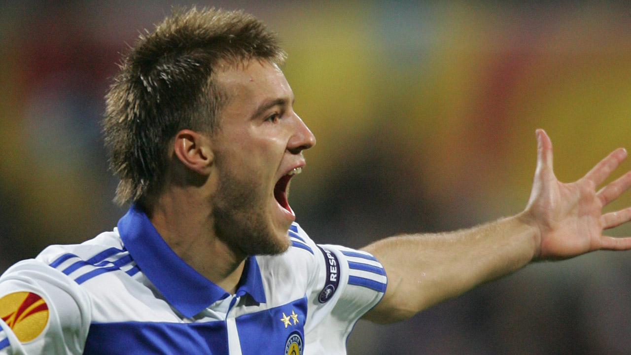 Dynamo-Kiev's-Andrey-Yarmolenko-celebrates-his-goal-against-SC-Braga.-(Andrey-Lukatsky/AP)