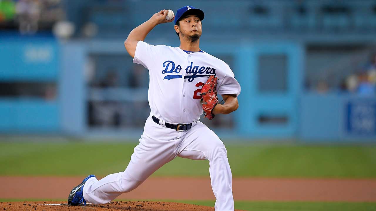 Los-Angeles-Dodgers-starting-pitcher-Yu-Darvish.