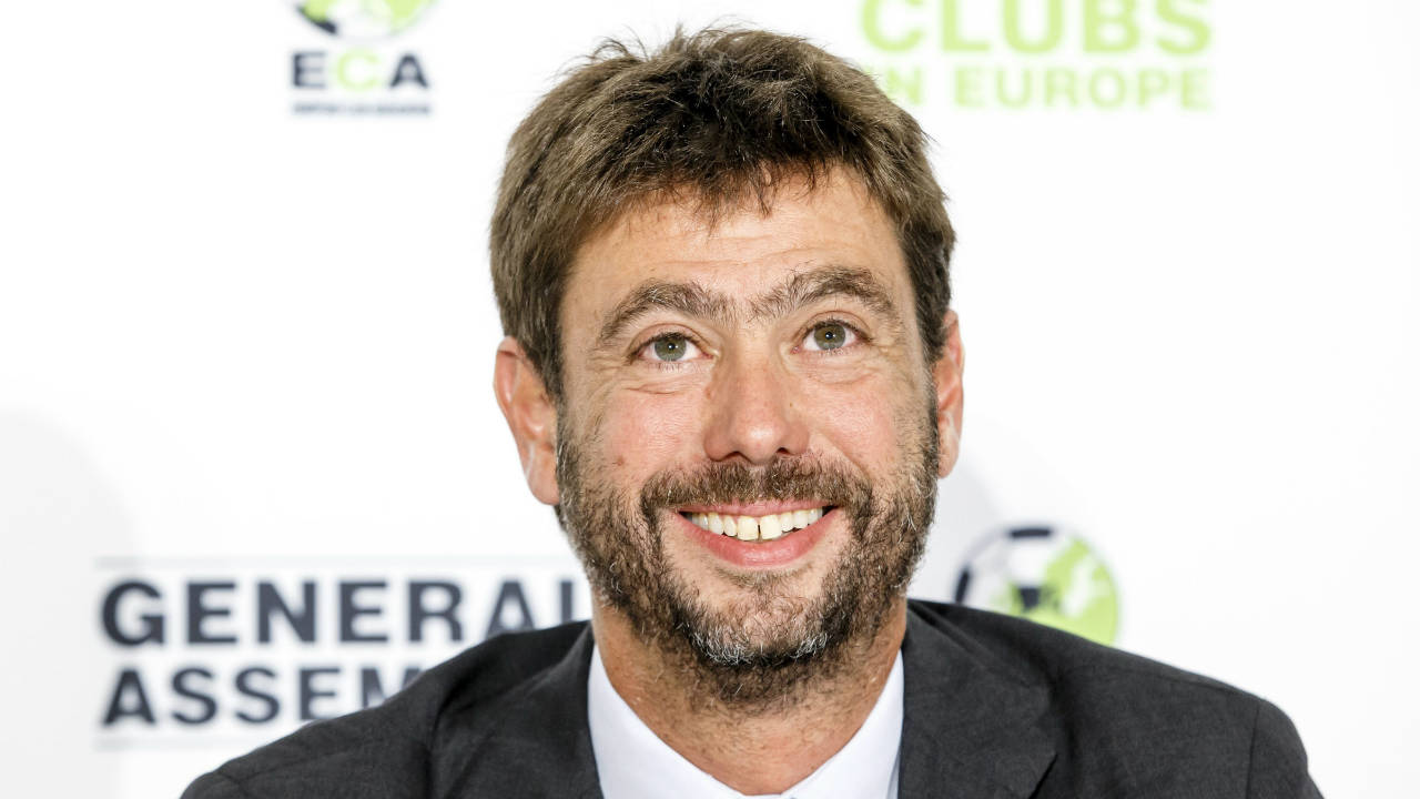 The-new-chairman-of-the-European-Club-Association,-ECA,-Italy's-Andrea-Agnelli-attends-a-news-conference-after-the-plenary-general-assembly-of-the-European-Club-Association,-ECA,-in-Geneva,-Switzerland,-Tuesday,-Sept.-5,-2017.-(Salvatore-Di-Nolfi/Keystone-via-AP)