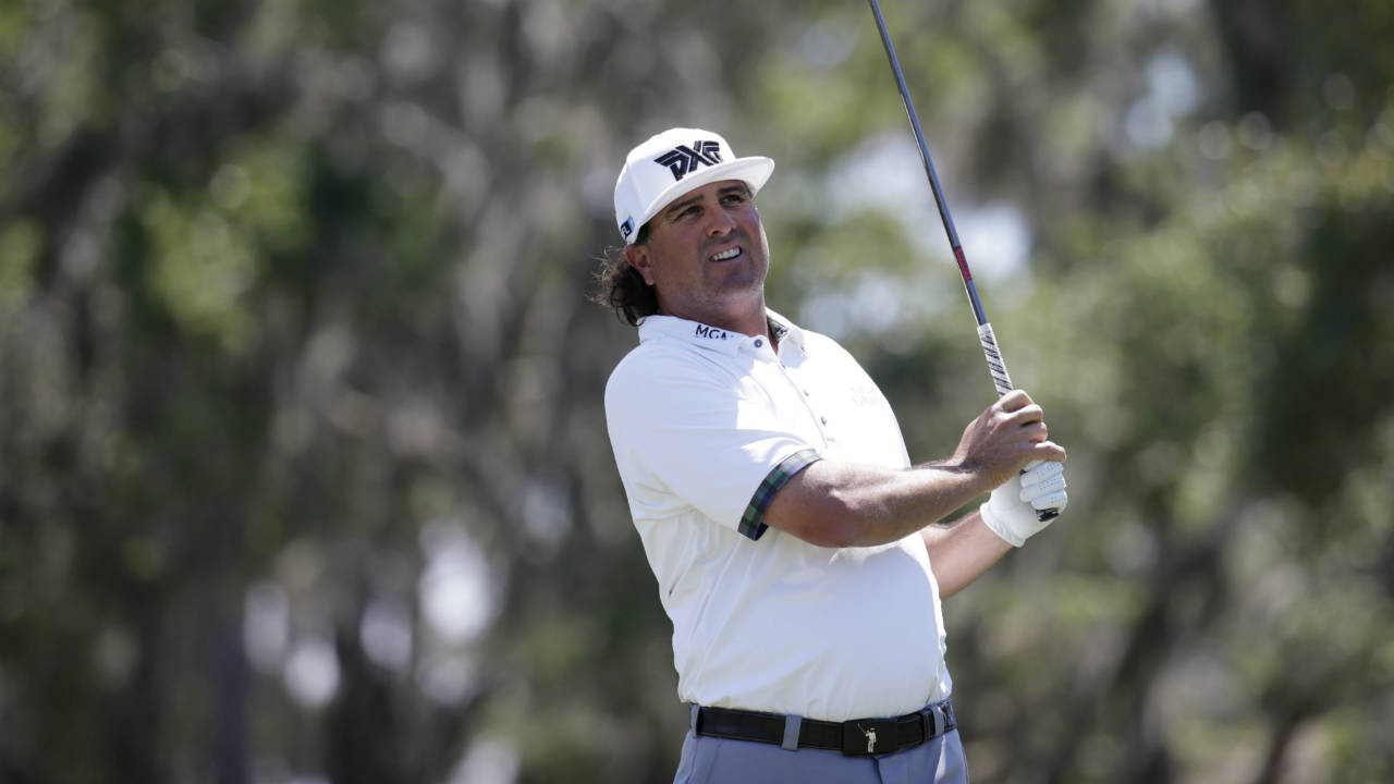 In-this-May-12,-2017,-file-photo,-Pat-Perez-tees-off-from-the-12th-hole-during-the-second-round-at-The-Players-Championship-golf-tournament,-in-Ponte-Vedra-Beach,-Fla.-Perez-made-it-to-the-Tour-Championship-for-the-first-time-in-his-16-year-career-on-the-PGA-Tour.-(Lynne-Sladky,-File/AP)
