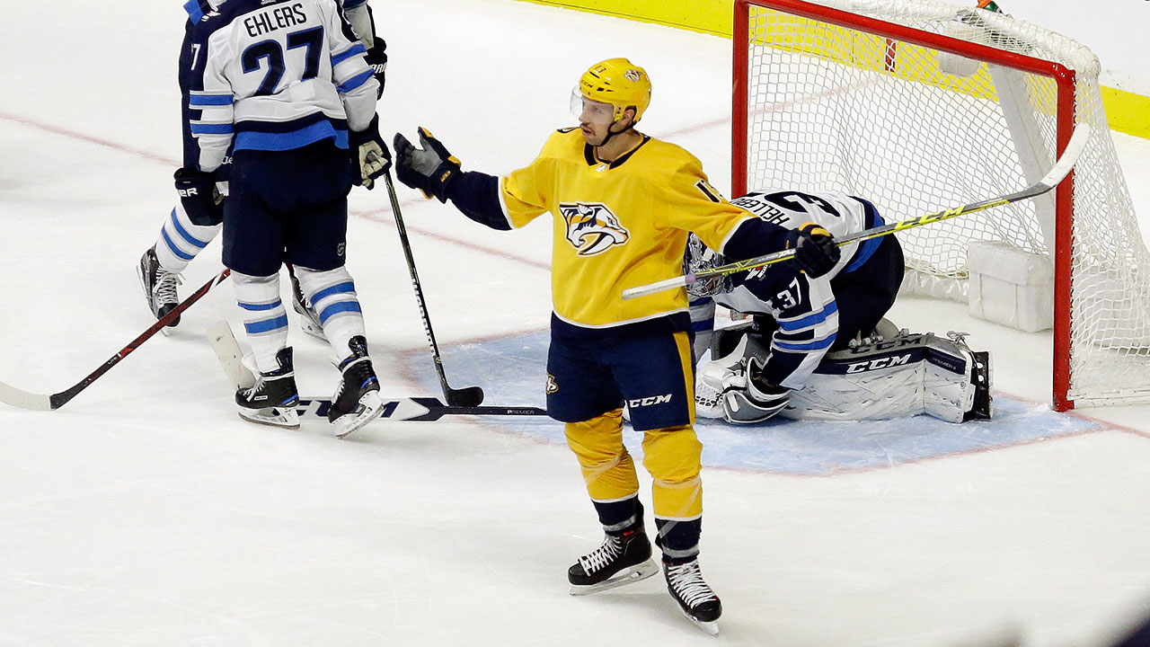 Rinne makes 32 saves as Predators stop Jets’ win streak at five games