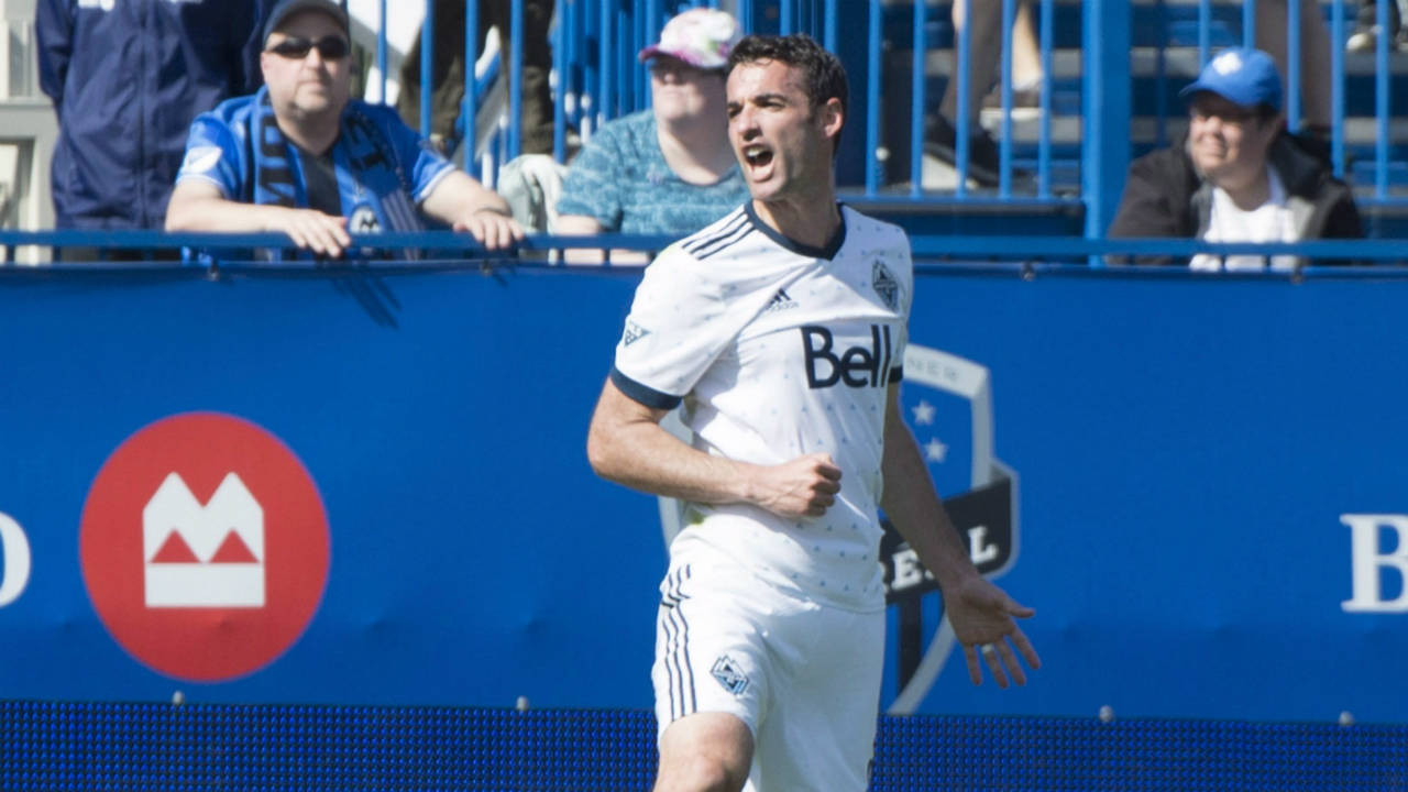 Vancouver-Whitecaps-midfielder-Andrew-Jacobson-celebrates-his-goal-against-the-Montreal-Impact-during-first-half-MLS-action-Saturday,-April-29,-2017-in-Montreal.-(Paul-Chiasson/CP)