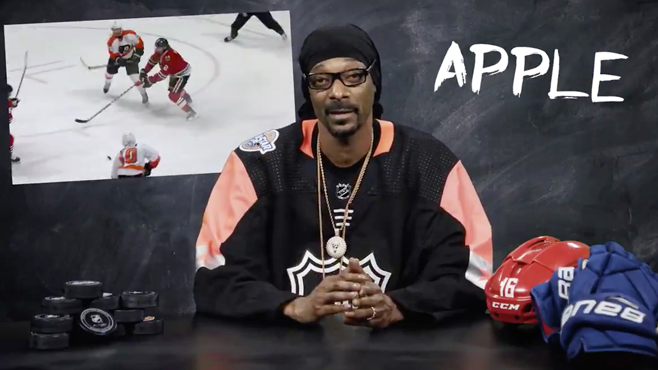 Snoop Dogg provided some incredible hockey commentary during a