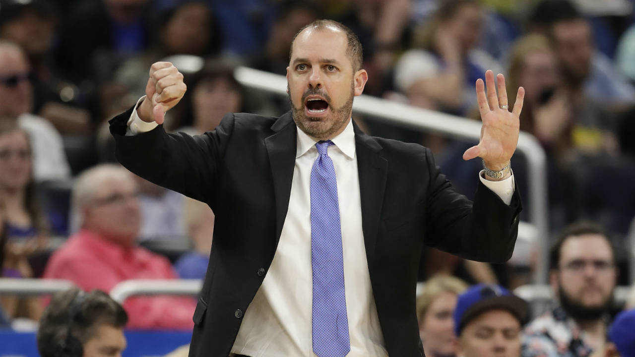 Orlando-Magic-head-coach-Frank-Vogel-directs-his-players-during-the-second-half-of-an-NBA-basketball-game-against-the-Washington-Wizards,-Wednesday,-April-11,-2018,-in-Orlando,-Fla.-(John-Raoux/AP)