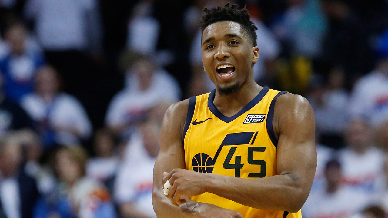 Utah Jazz guard Donovan Mitchell (Sue Ogrocki/AP)