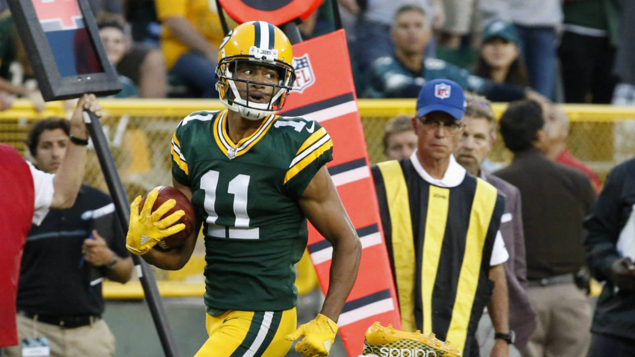 Green-Bay-Packers'-Trevor-Davis.-(Mike-Roemer/AP)