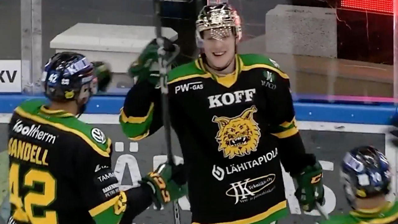 New-York-Rangers-forward-Ville-Meskanen-seen-here-celebrating-a-goal-with-Ilves-Tampere-in-Finland’s-top-league.