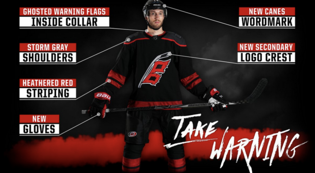 hurricanes black jerseys