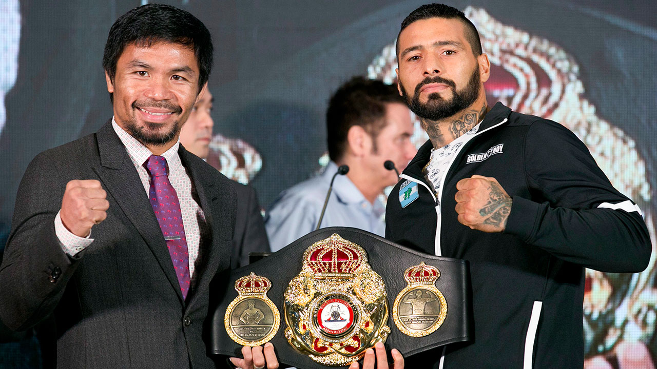 Manny-Pacquiao-vs-Lucas-Matthysse-press-conference-staredown