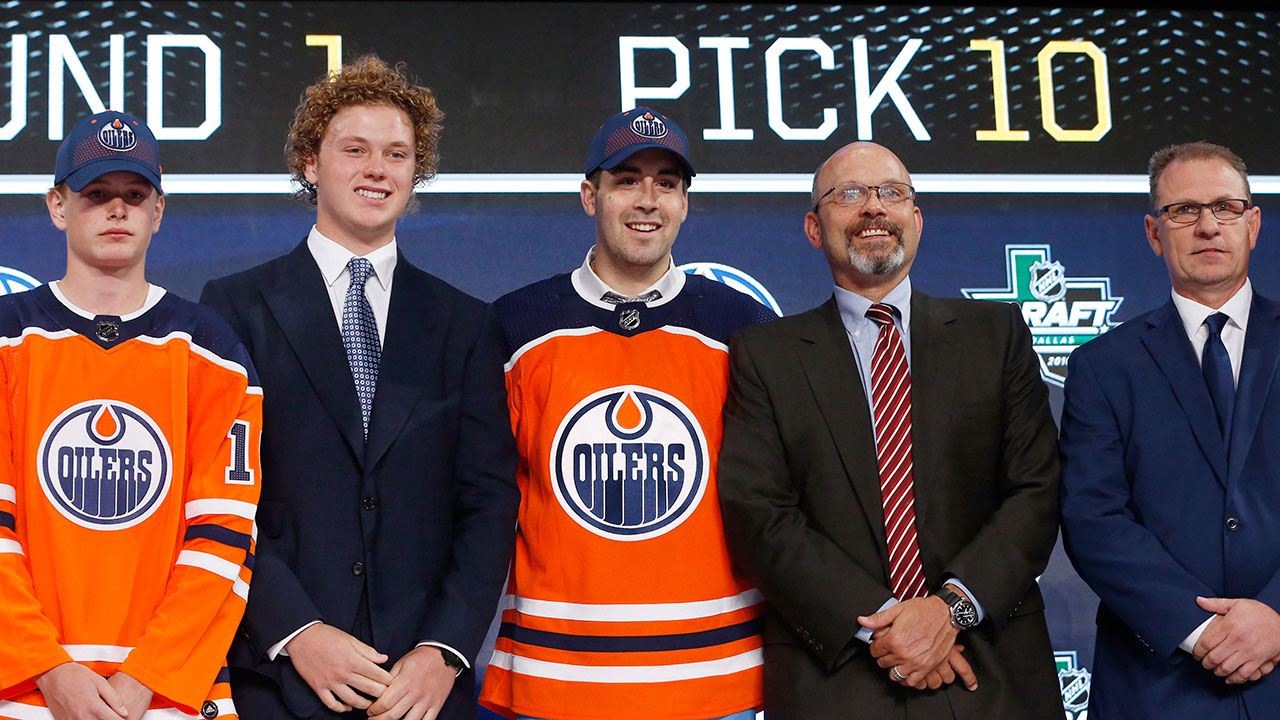 NHL-Oilers-first-round-pick-Evan-Bouchard-at-NHL-Draft