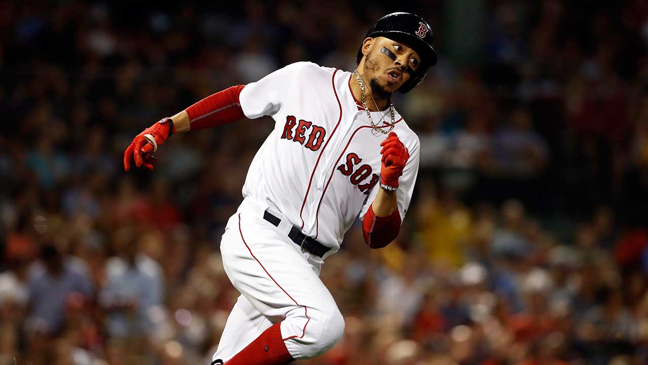 boston-red-soxs-mookie-betts-runs-out-a-double-against-texas-rangers
