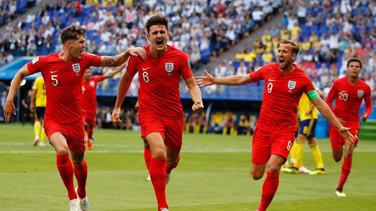 englands-harry-maguire-celebrates-scoring-against-sweden-at-world-cup