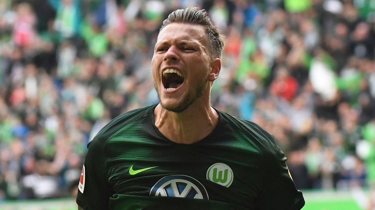 Wolfsburg's Daniel Ginczek. (Peter Steffen/AP)