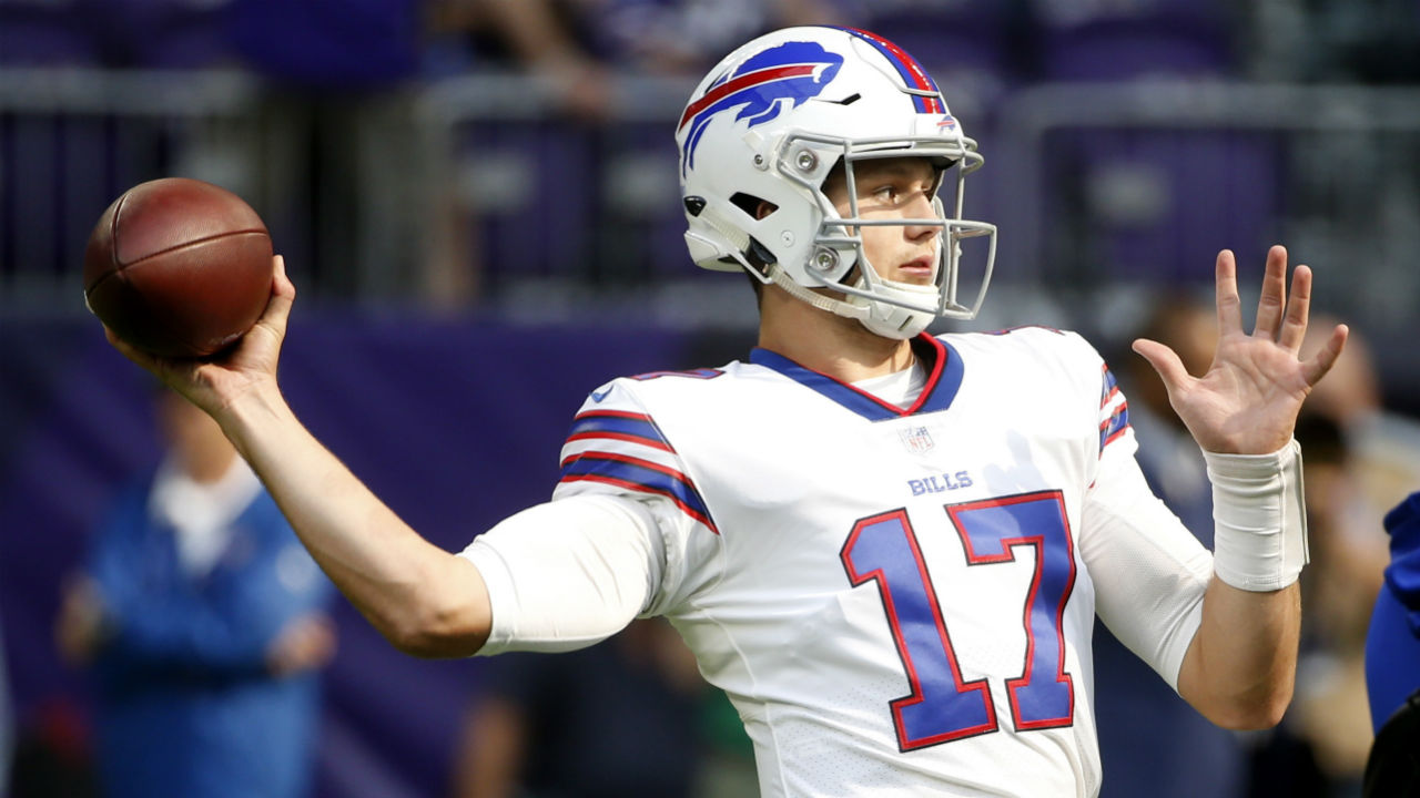 LOOK: Josh Allen wears Buffalo Braves jersey to Bills' season finale