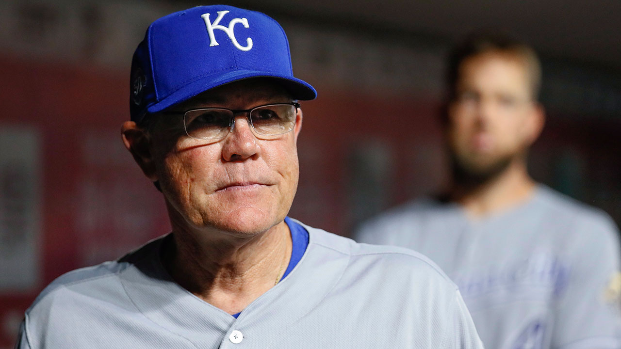 MLB-Royals-manager-Ned-Yost-standing-in-dugout