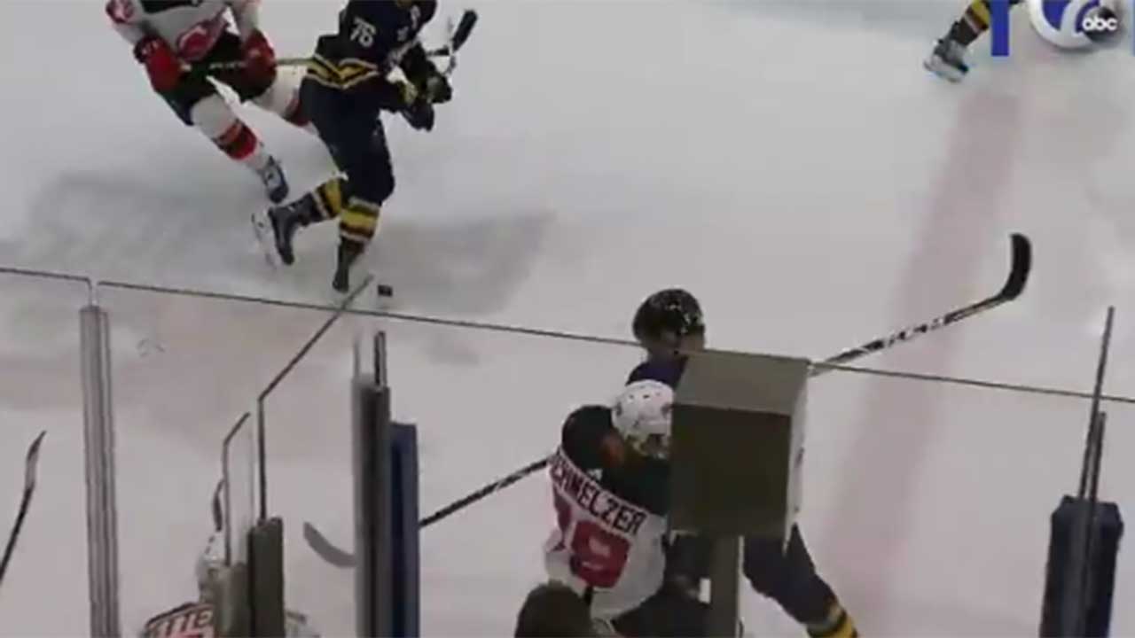 rasmus-dahlin-big-hit-rookie-game