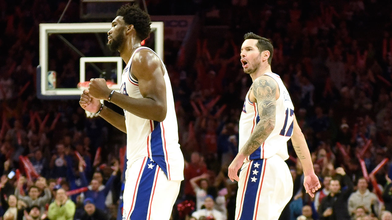 NBA-Embiid-and-Redick-celebrate-a-3-pointer