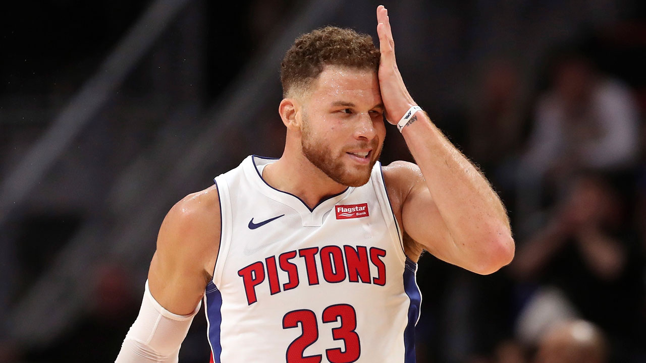 NBA-Pistons-Griffin-reacts-after-basket-against-76ers