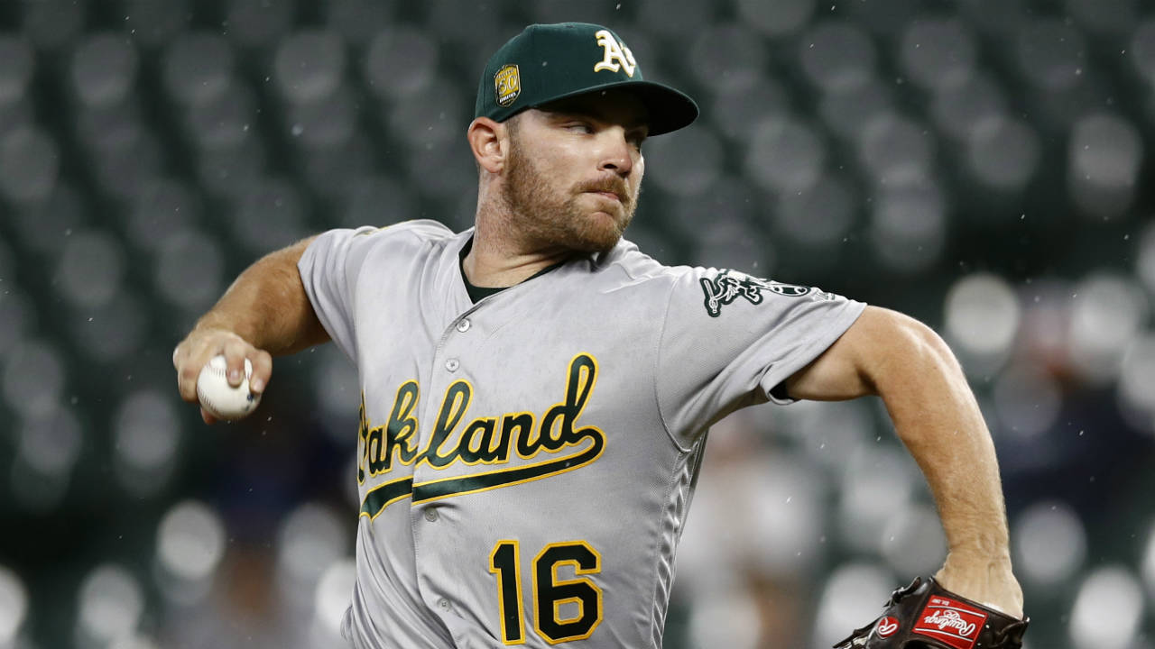 Liam Hendriks, pictured in action for the Oakland Athletics. (Patrick Semansky, File/AP)